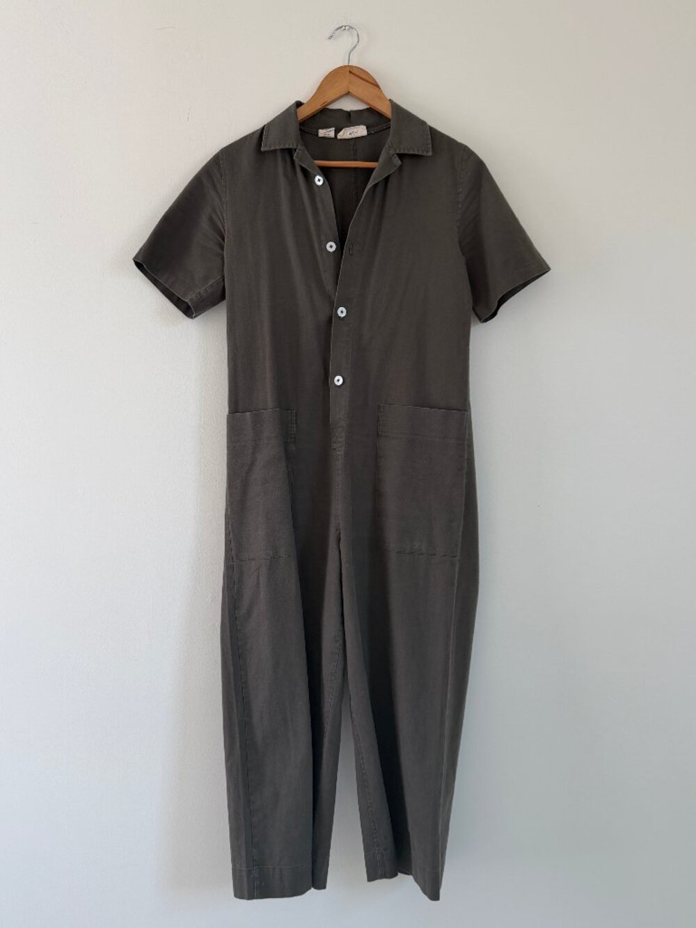 Aurorei Linen Jumpsuit Forest Green